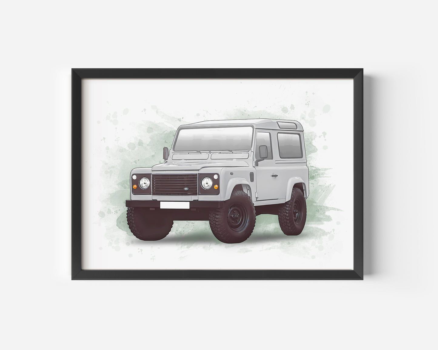 Personalised Land Rover Defender Art Print