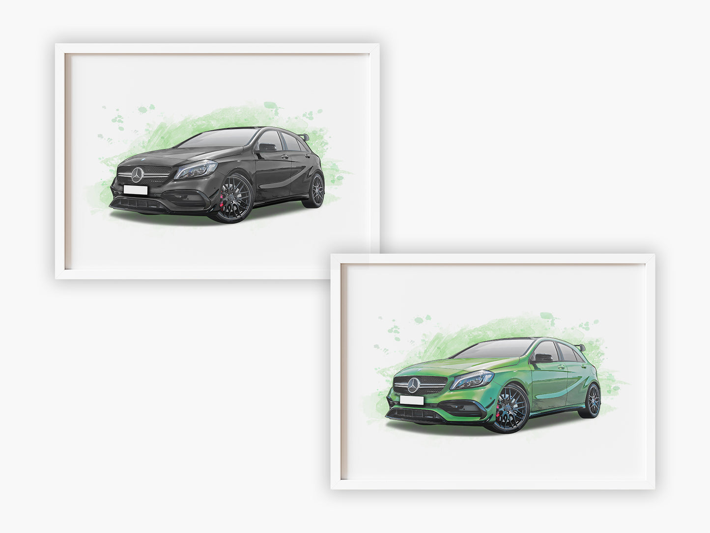 Personalised Mercedes Benz A Class A45 Art Print