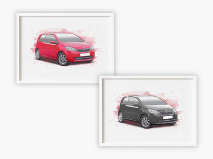 Personalised Skoda Citigo Art Print