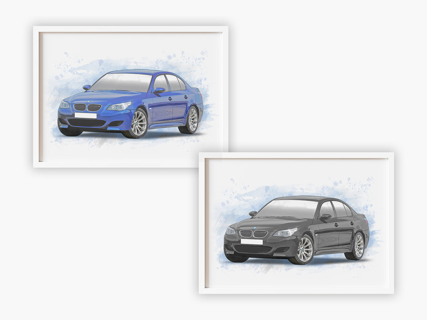 Personalised BMW 5 Series E60 Art Print