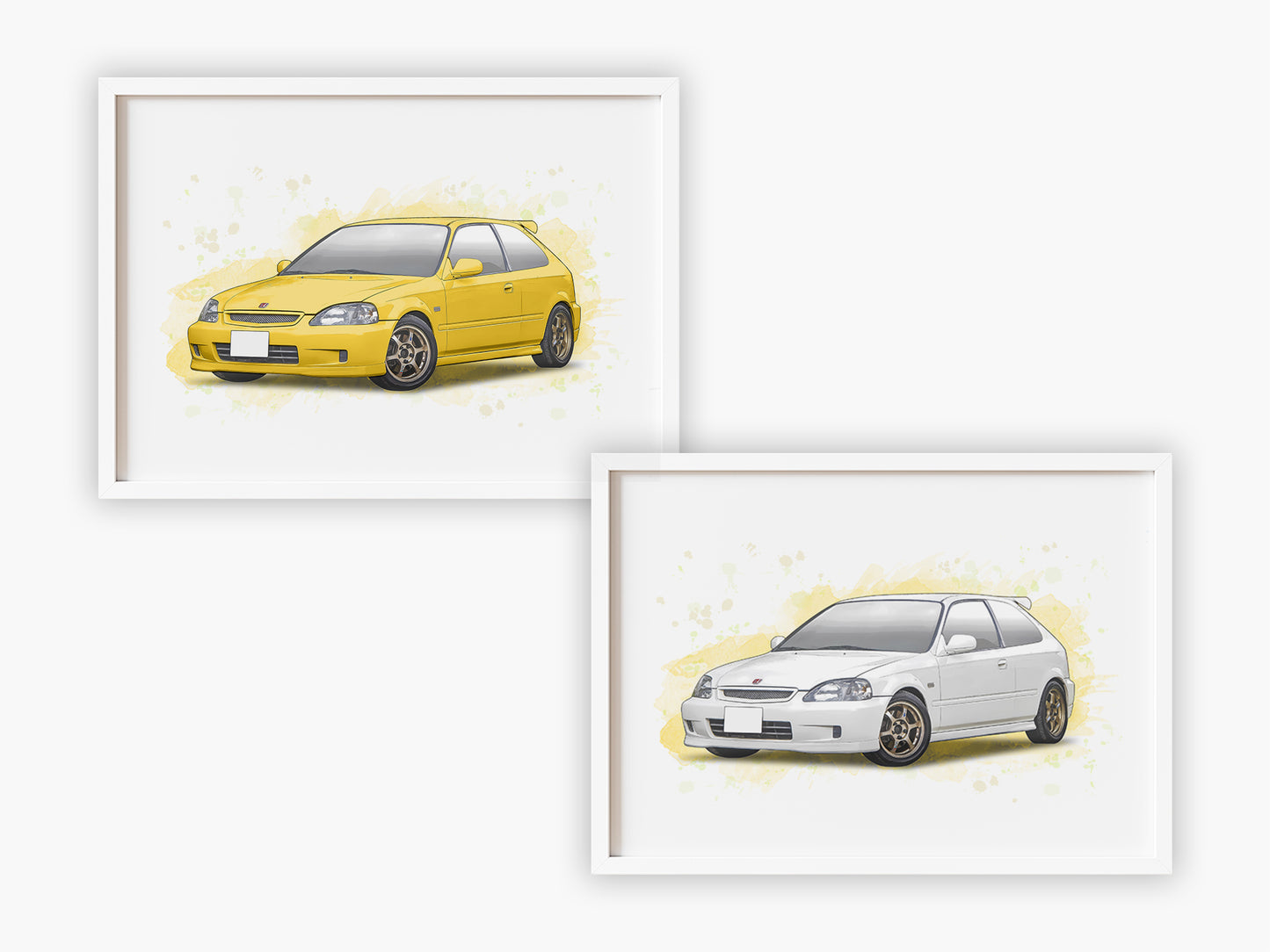 Personalised Honda Civic Type R EK9 Art Print