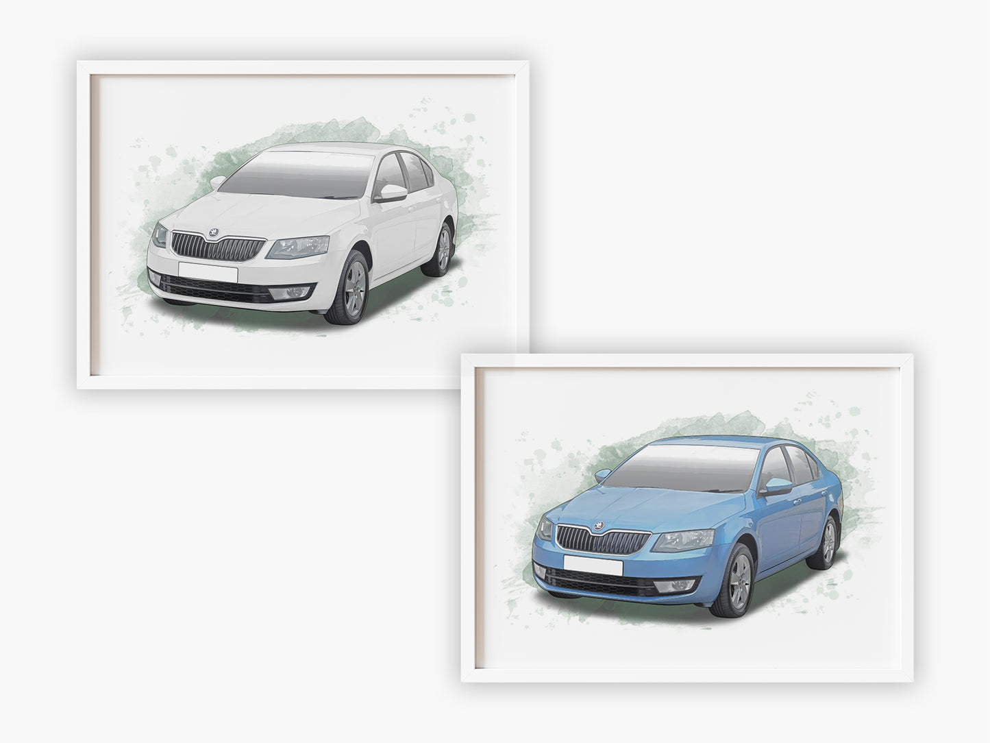 Personalised Skoda Octavia MK3 Art Print