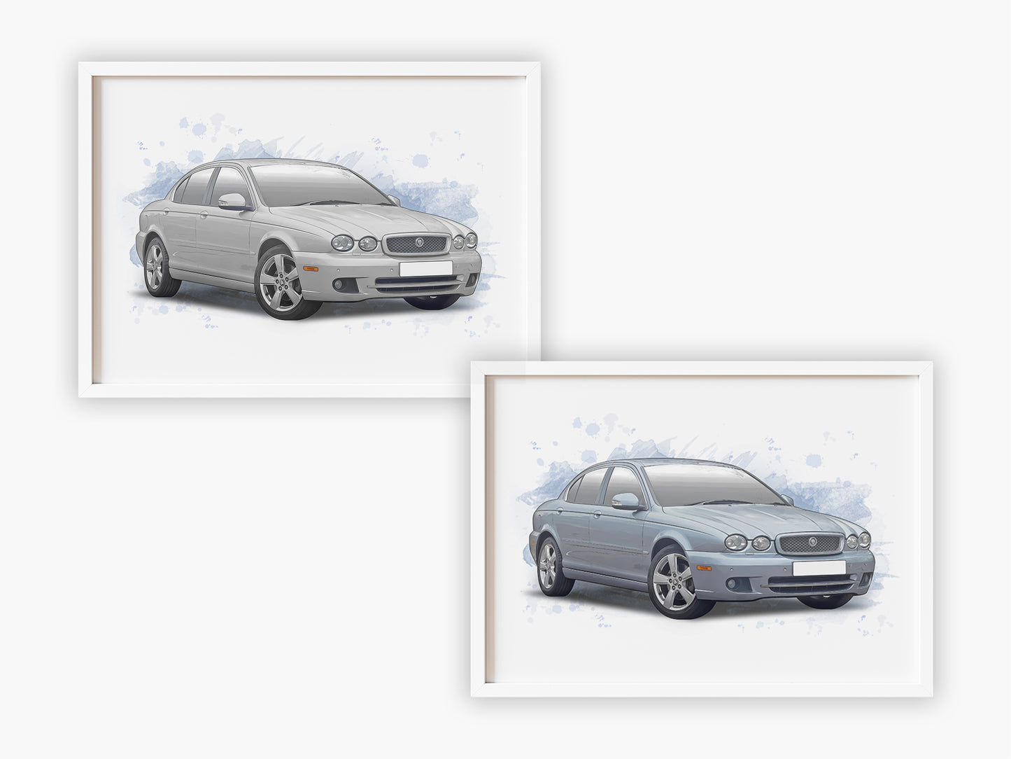 Personalised Jaguar X Type Art Print