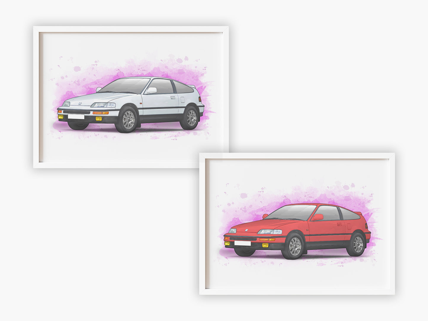 Personalised Honda CRX Art Print