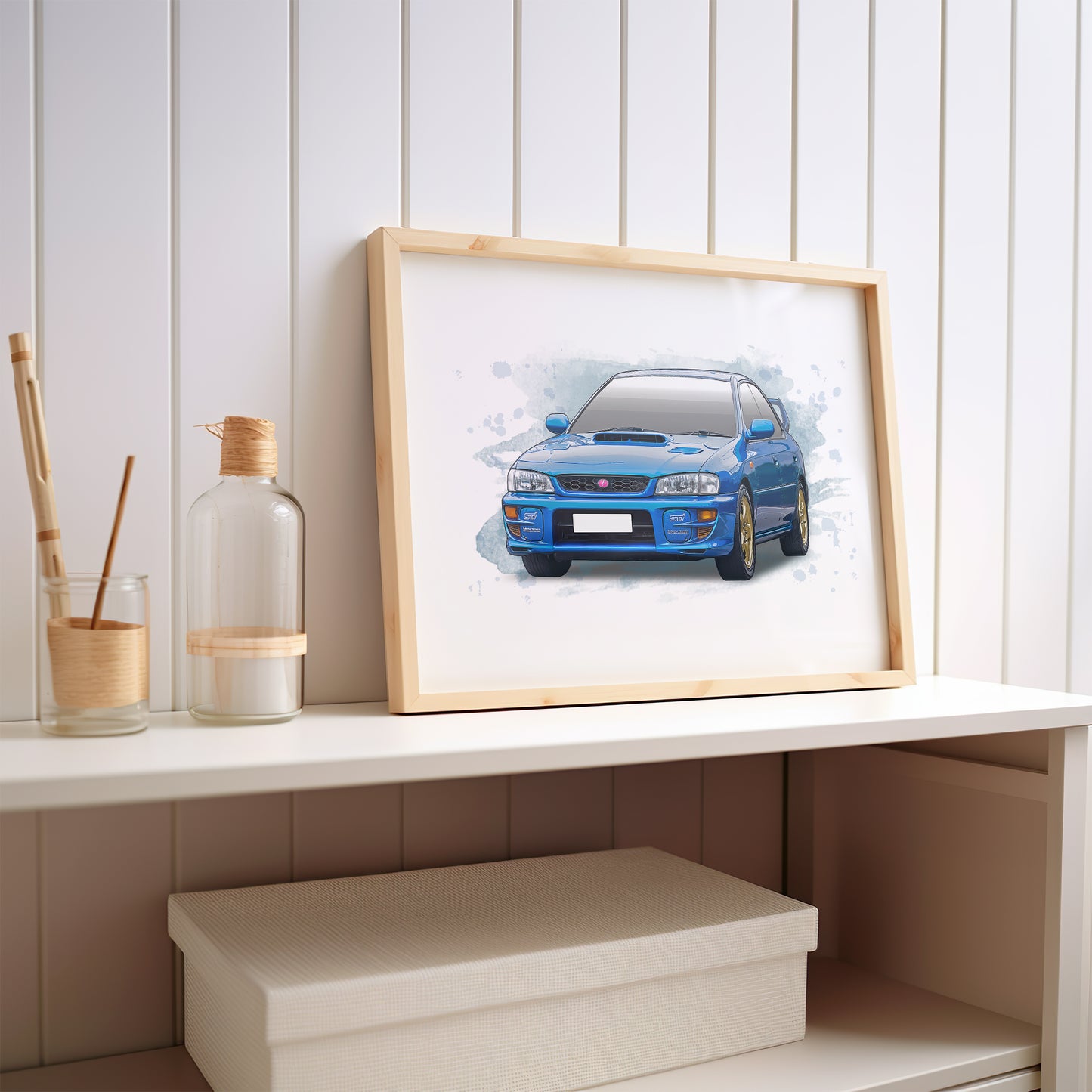 Personalised Subaru Impreza MK1 Art Print