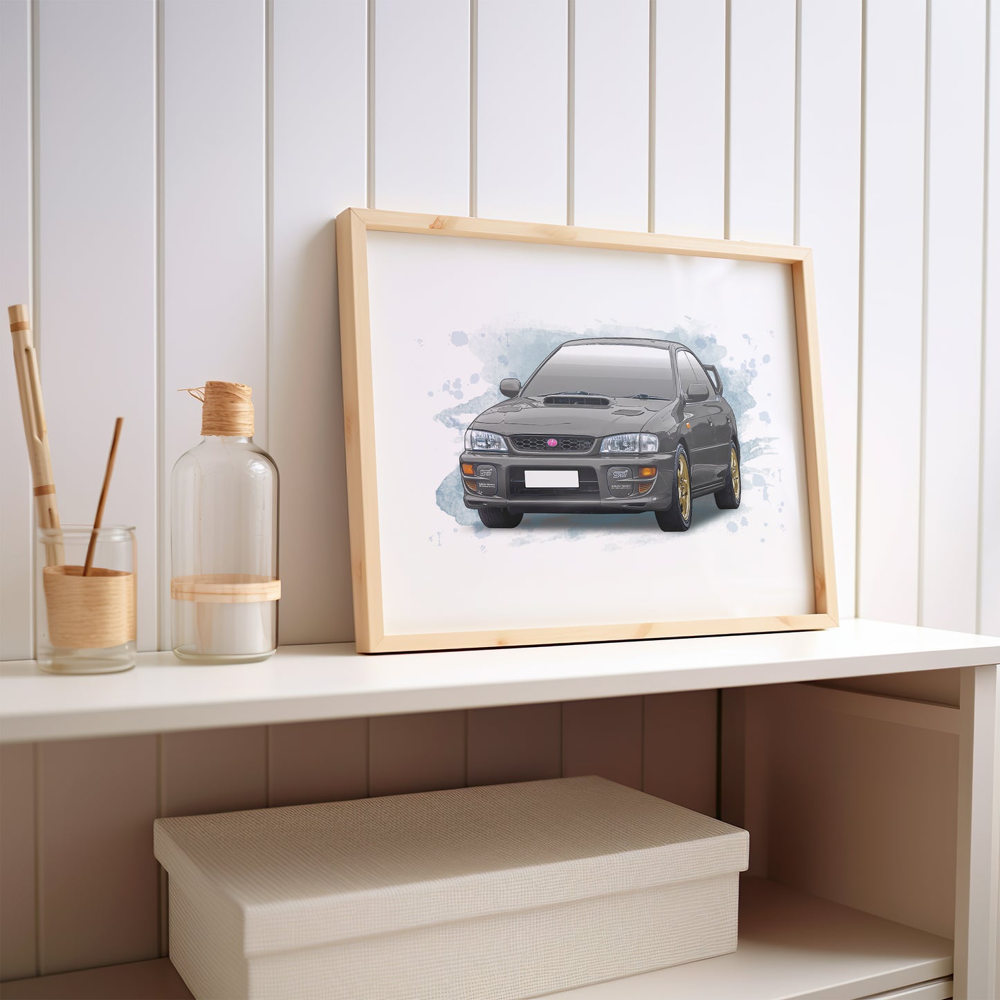 Personalised Subaru Impreza MK1 Art Print