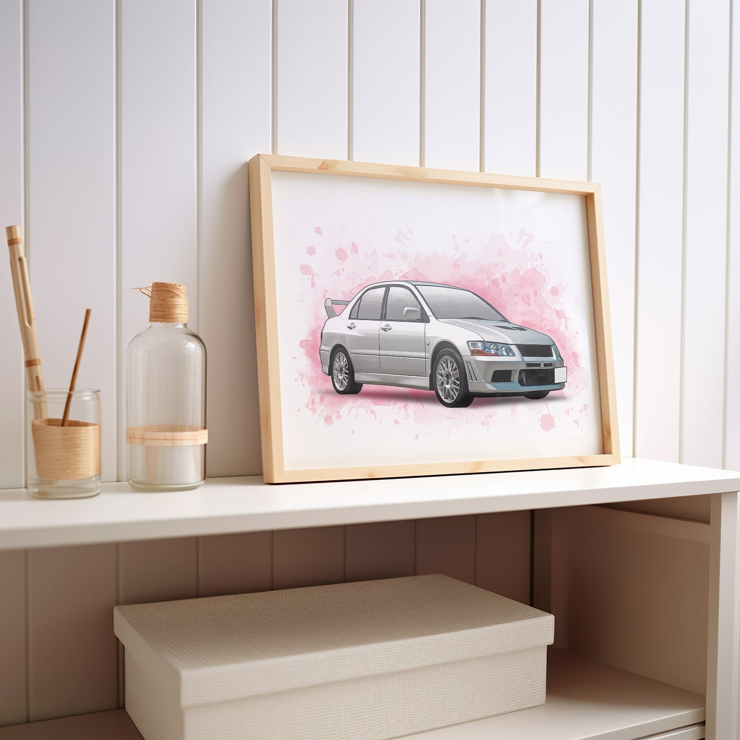 Personalised Mitsubishi Evo 7 Art Print