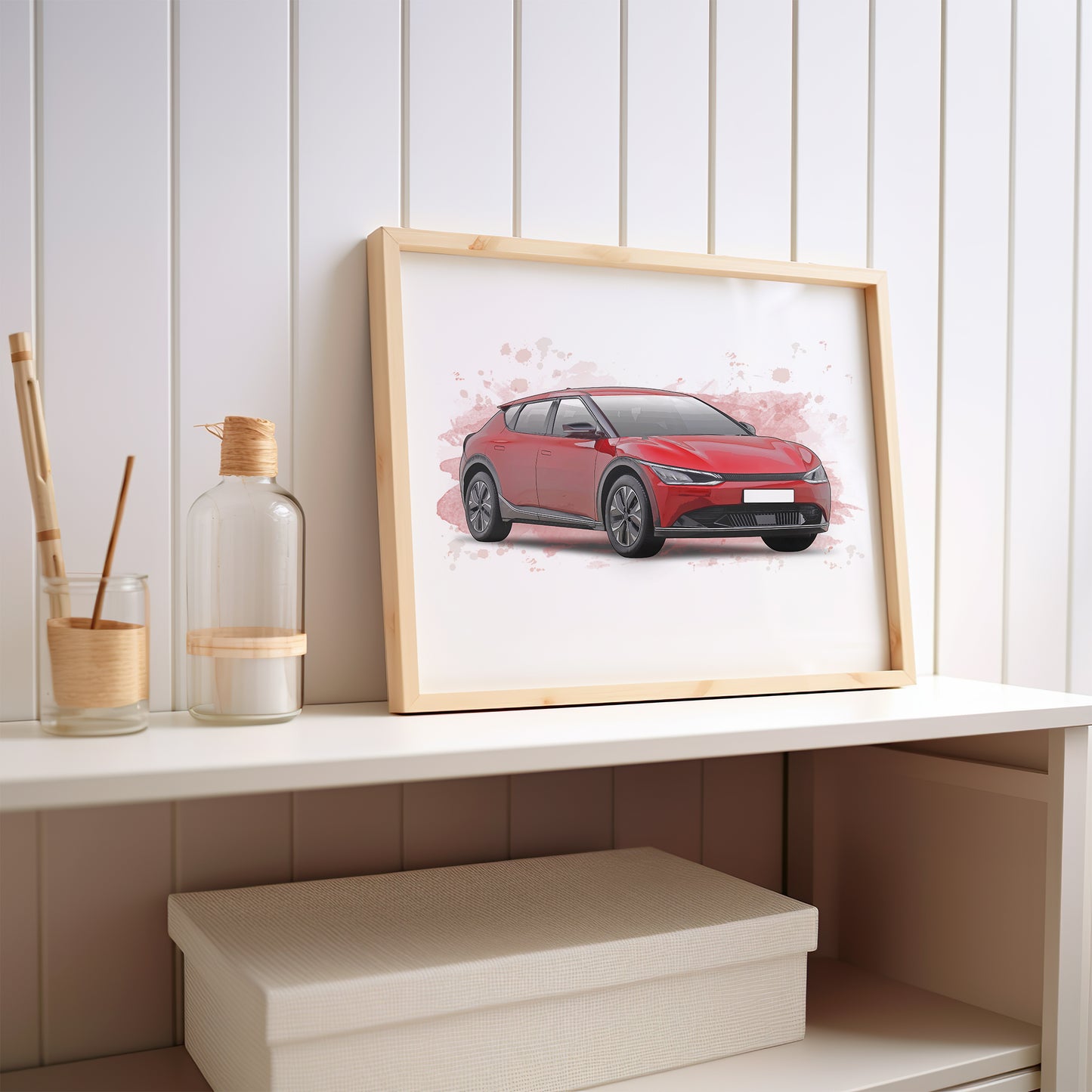 Personalised KIA EV6 Art Print